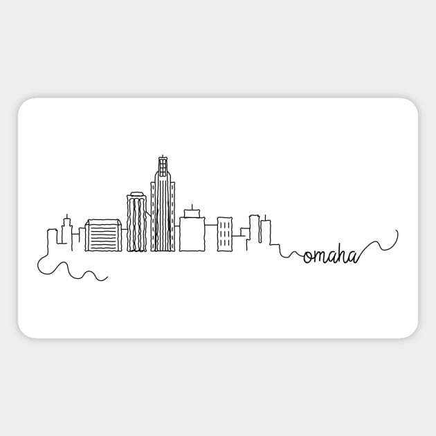 Omaha City Signature Magnet by kursatunsal